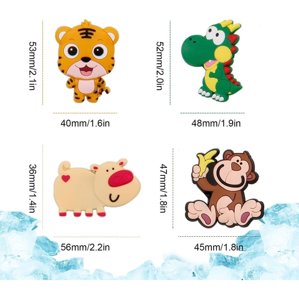 12pcs Fridge Magnets, Cartoon Animal Shaped Fridge Magnets, Car Shaped Fridge Magnets, Suitable For Car, Fridge, Whiteboard.([HK])