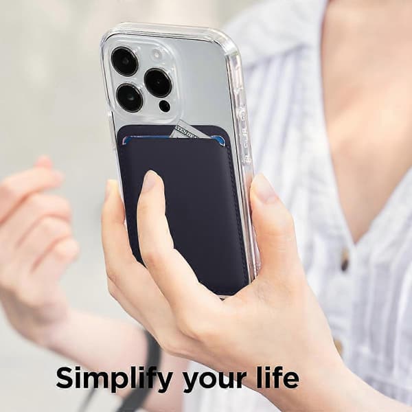 PU, Magnetisk, Kort, Etui, iPhone 15[HK]