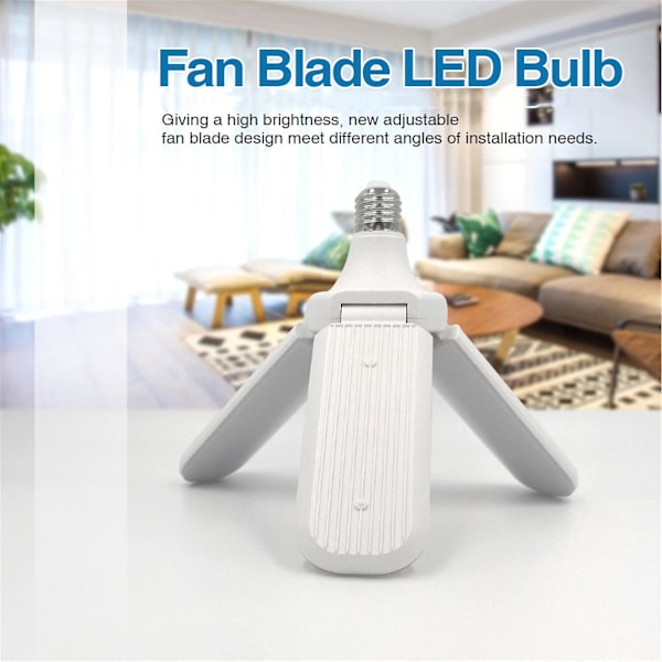 60W/45W Fläktblad LED-lampa 4/3 LED-huvuden Vikbar Garage Takbelysning[HkkK] 45W 3 Blades