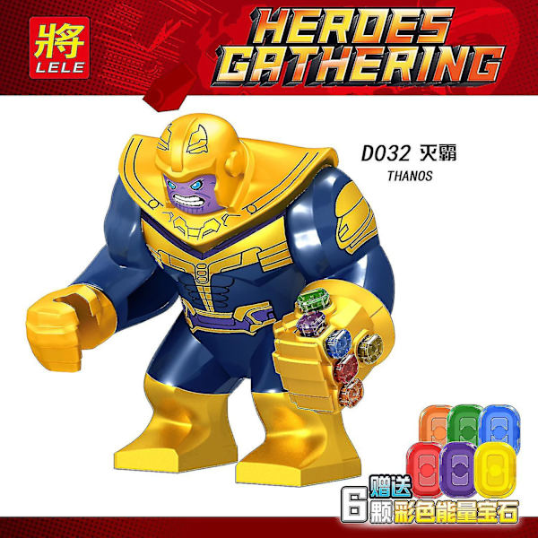 Avengers Store Figur Byggeklodser Hulk Thanos Spider-man Carnage Venom Legetøj * Gratis Juleindpakning Køskindspose Ved Køb Af 6 Eller Flere[HK] D032