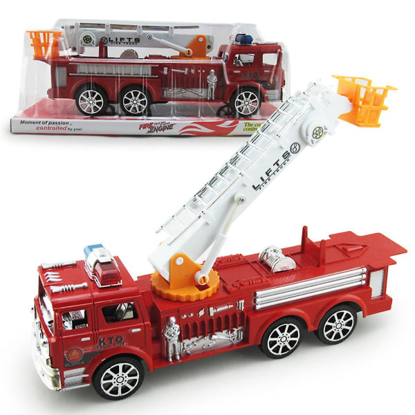 Simuleringsstege Brandbil Leksak pedagogisk fordonsmodell för barn Pojkar[HK]