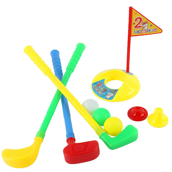 Mini flerfärgad set Golfspel Utomhussport Trädgård Sommar Barnleksak[HK]