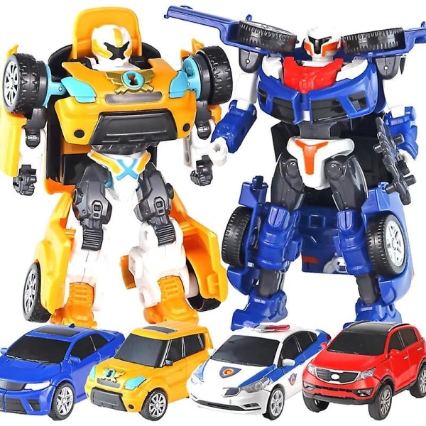 Korea Tobot Muuntautuva Robottilelu Anime Cartoon Brothers Tobot Muodonmuutos Auto Toimintahahmo Suuri Ajoneuvo Lapselle Lahjat[HK] mini K NO BOx