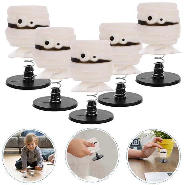 Hvit Halloween Spring Leke Hoppeleke for Lek 5 stk Samling[HK]