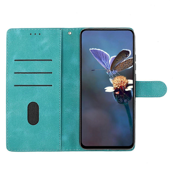 Til Samsung Galaxy S24 Mobiltelefon Cover Præget PU Læder Wallet Stand Anti-Drop Cover[HK] Style E Multicolor