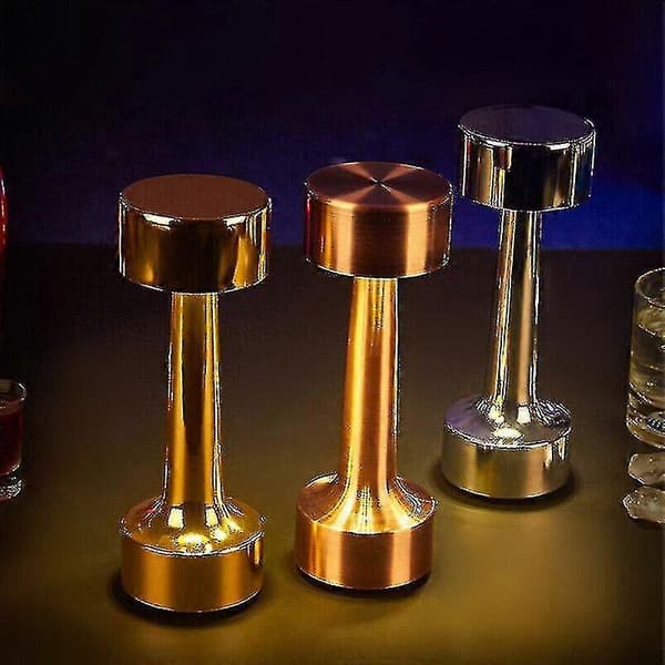 Berøringsfri LED-bordlampe med sensor, justerbar arm, bronse[HK]