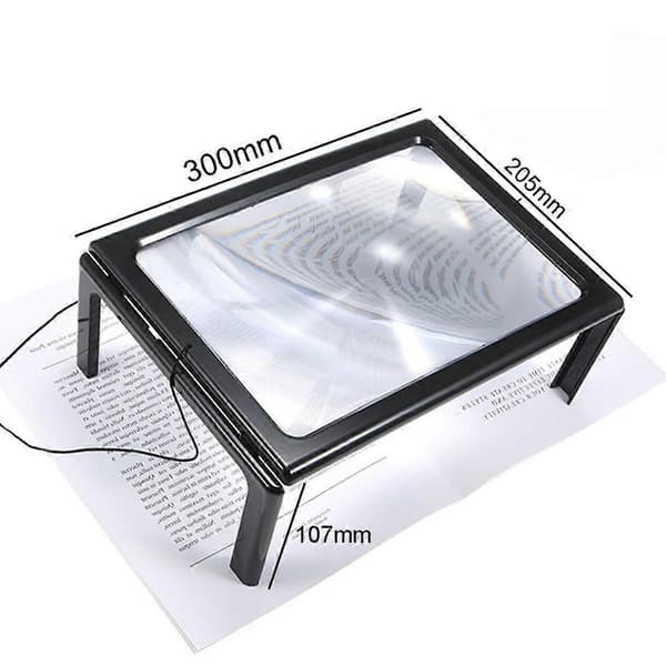 Forstørrelsesglas, 2,5X, med lys, LED, læseforstørrelsesglas[HK]
