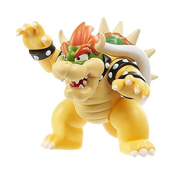 Super Mario Bros Samleobjekt Model Dukke Mario Luigi Yoshi Peach Svampe Pvc Actionfigurer Legetøj Ornament Børn Fødselsdag Gave[HK] Bowser Koopa