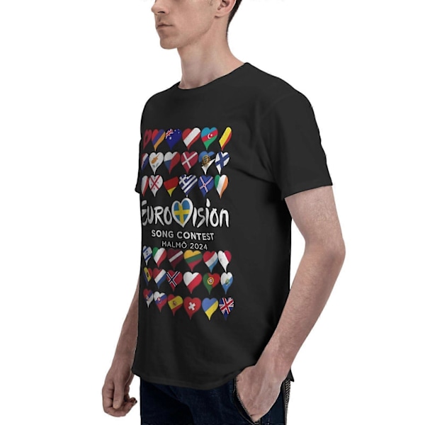 2024 Eurovision T-shirt för män och kvinnor-DW31904[HK] M