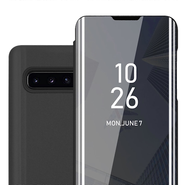 Galaxy S10 PLUS Deksel Beskyttelsesdeksel - Smartview Design med Speil[HK] Galaxy S10 PLUS KUNZIT ROSA