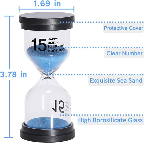 Flerfarget sandtimer-sett for barns spill og utdanning[HK] Colorful