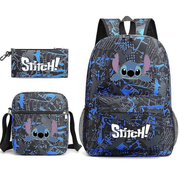 Lilo ja Stitch -reppu, kolmiosainen koululaukkusarja [HK] Orchid 2