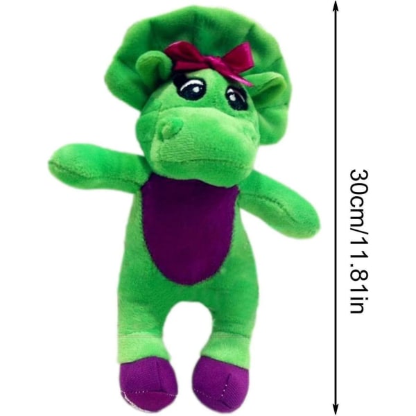 Barney gosedjur | Dinosaurien Barney | Barney Plysch | Caterpillar leksak med ljus | Singing Friend Dinosaur Barney's Adventure Plyschleksak[HK] Green