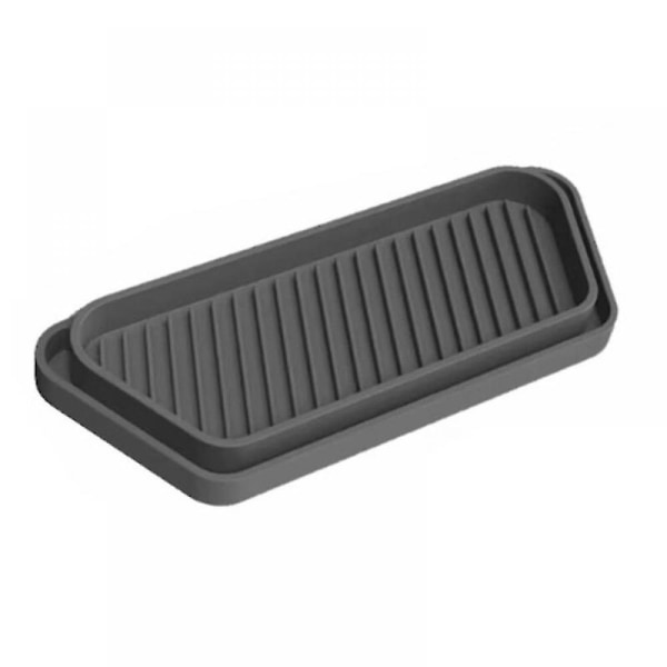 Silikon Køleskabs Drypbakke Køkkenredskab Vandopsamler Anti-slip Pad_(FÅ DET)[HkkK] Gray