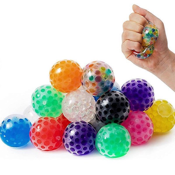 12 st Sensoriska Stressbollar Lindra Spänning Ångest Förbättra Fokus Färgglada Fidget Leksaker För Barn Vuxna Slumpmässig Färg[HK]