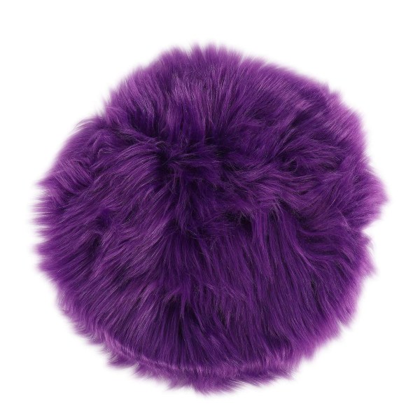 HK  Faux Fårfällsull Matta 30 X 30 Cm Fluffy Mjuk Långhårig Dekorativ Matta Kudde Stol Soffa Matta purple