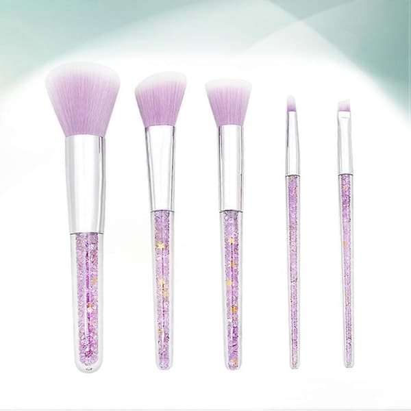 Professionelt Makeup Børstesæt til Makeup Brug 5 stk. Violet Farve[HK]