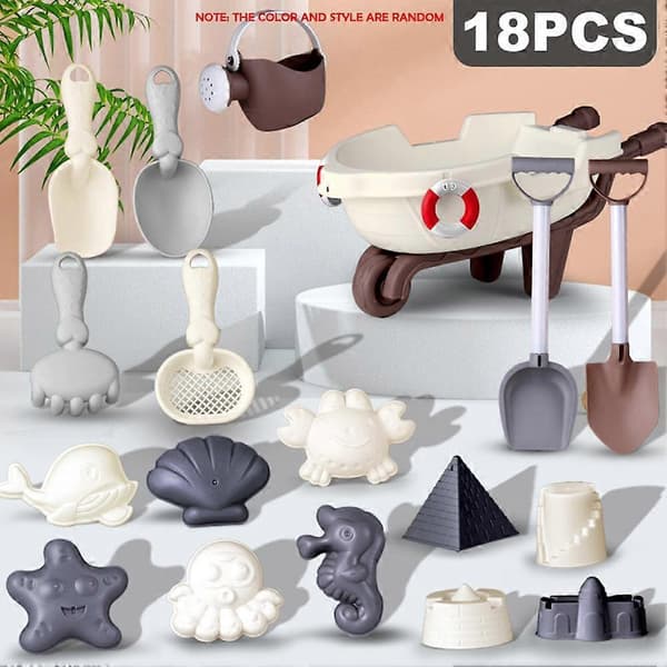 Strandsandlegetøj til børn Rejsestrandlegetøj til småbørn[HK] 17pcs