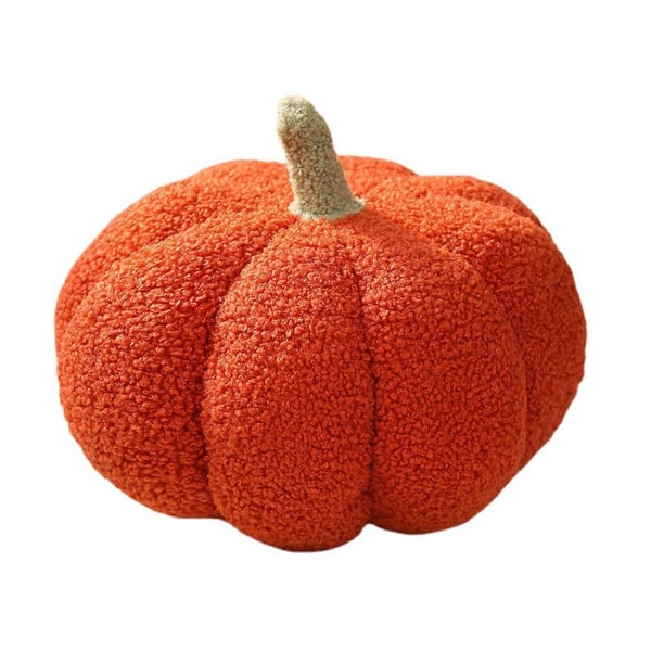 Mjuk plysch pumpa leksak fluffig stoppad pumpa kudde mjuk tacksägelse halloween pumpa dekorativ soffkudde pumpa leksaker[HK] Red - 20cm