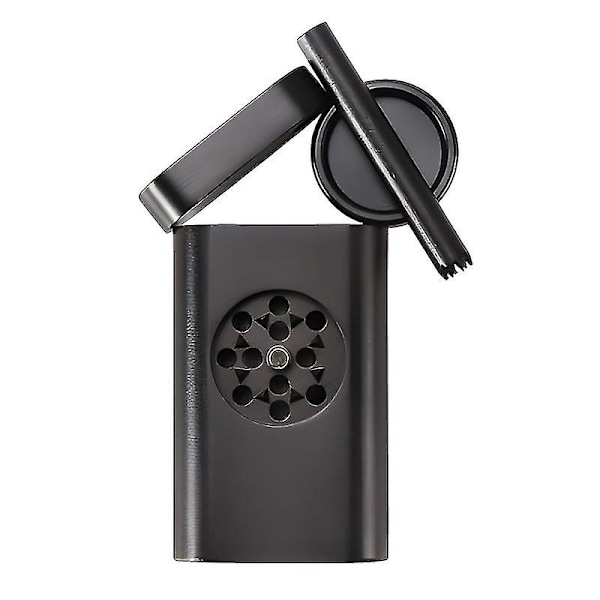 Alt-i-ett Dugout Grinder Oppbevaringsboks Med Mini Grinder Alt-i-ett[HK] BLACK