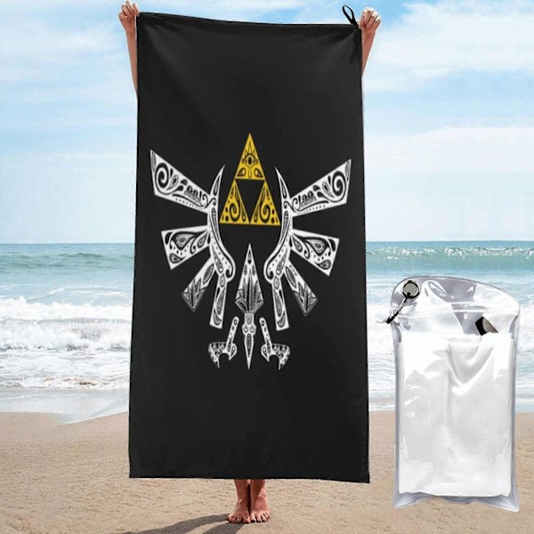p459Legend Of Zelda Strandhåndkle Absorberende Stort Håndkle 3D Tegneseriehåndkle LXMT2596[HK] 70x140cm 27.5x55in