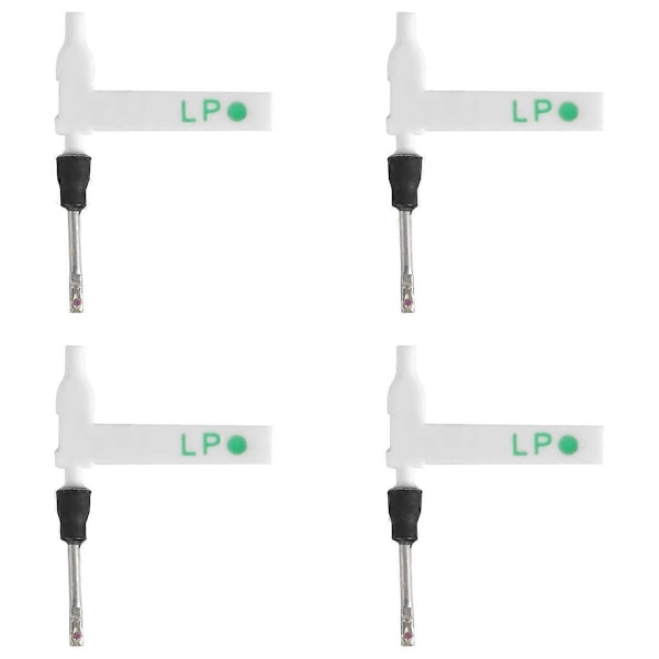 4 stk. BSR Nåle Stylus, Dobbeltsidig Platespiller Nål Erstatning Fonograf Platespiller Stylus for BSR -16 -17[HK] White