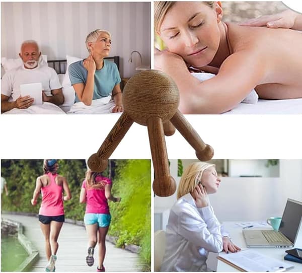 Triggerpunkt Terapi Værktøj 5-benet Massageapparat til Ryg, Nakke, Skuldre og Mere[HK]