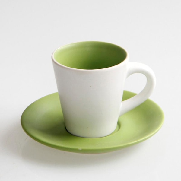 Farve espressokopsæt 100 ml europæisk stil mat keramisk espressokop Størrelse[HK] Green 51-100ML
