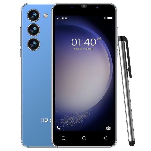 S23 Smartphone 5-tommer 512mb+ 4g hukommelse 1500mah Ultralang, udsøgt udendørs sportstelefon[HK] Blue