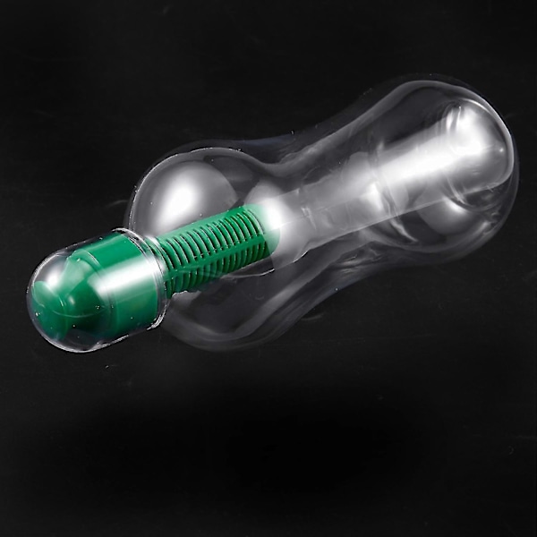 2 st 550ml Utomhus Vattenflaska med Filter, Grön & Gul[HK]