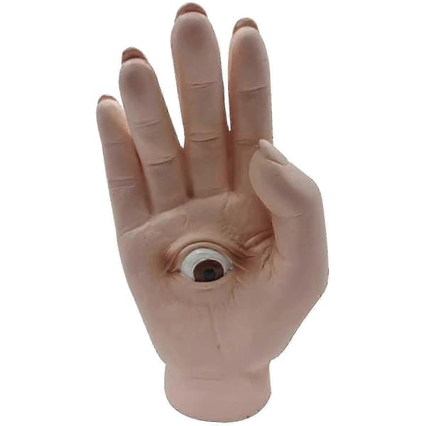 Frukt med läskiga ögon Halloween-dekorationsprydnader (4-pack)