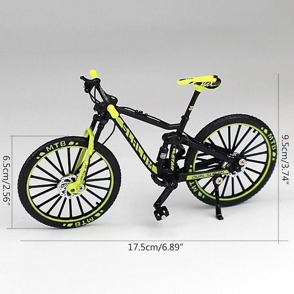 Børne Mini Fingercykel Sjov Fingercykel Mountainbike Legetøj Samleobjekt Model  Sort Orange