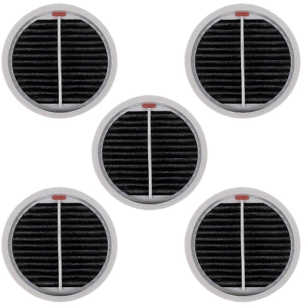 5 stk. vaskbart HEPA-filter til Xiaomi Roidmi X20 / X30 / X30 / S2 / F8 Storm Pro trådløs støvsuger [HK]