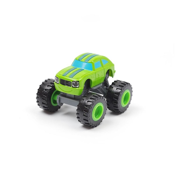 1 stk. Diecast Blaze Monster Machines Friktionsracer Bil Legetøj Børn Gave[HK] Green