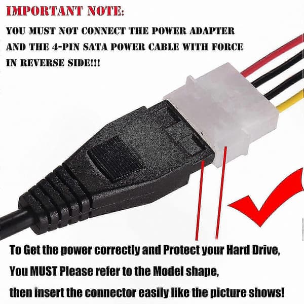 SATA IDE Drev Konverter Kabel med USB 2.0 og EU Stik Adapter [HK]