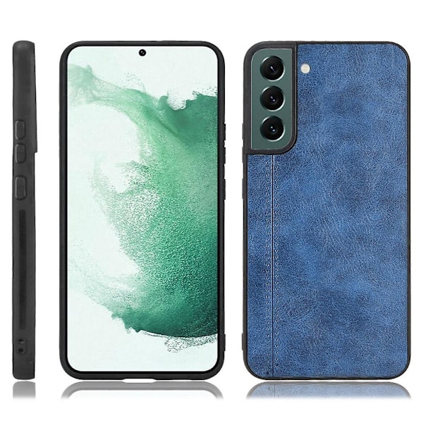 För Samsung Galaxy S22+ 5G Sömmar Telefonskal Belagt Hårt Mjukt Halkfritt Grepp Skyddande Fodral[HK] Style C Samsung Galaxy S22+ 5G Blue