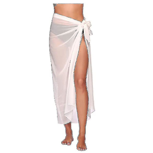 Rantahame Sarong Pareo Bikini Wrap Hame Uimapuku Peite [HK] White