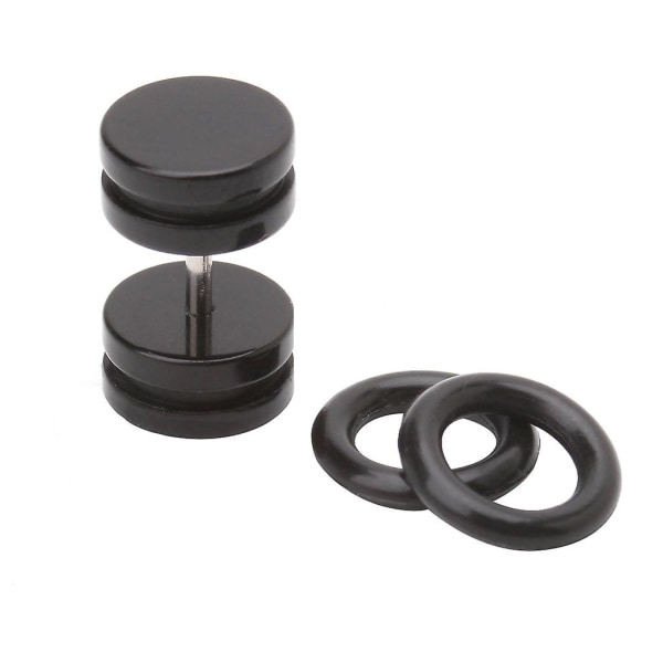 2 st 18 g (1,2 mm) öronproppar 00 g (10 mm) Akryl Fake Ear Plug Taper Stretcher