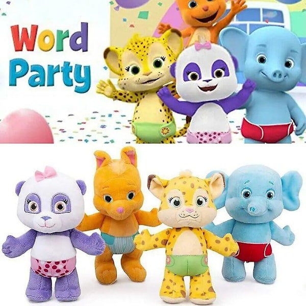 Word Party -pehmolelu Lulu Bailey Kip Franny Tilly Plushie -hahmo Oppimislelu Pehmoeläin Pehmeä Lahja Lapsille Syntymäpäiväksi 1/4/5kpl   Franny