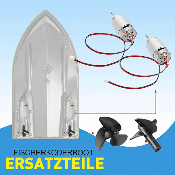 Propellermotor & Vänster/Höger Propellerskydd Fiske Bete Båt Reservdelar jy[HK] 1 pair of Propeller