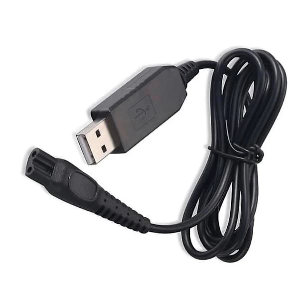 USB-opladerkabel til Philips OneBlade QP2630 barbermaskine trimmer oplader sort [HK]