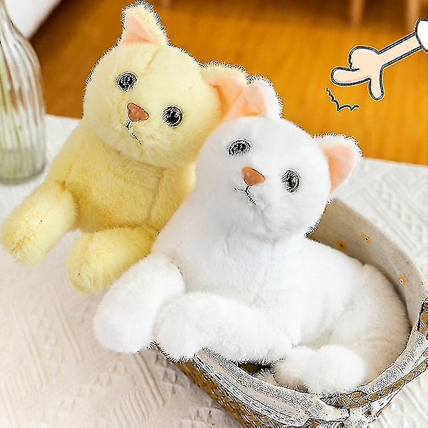 30cm Söpö Pehmokissa Nukkekissa Lelu Simulaatio Täytetyt Kissat Lelut Pojalle Tytölle Lahjat[HK] Yellow
