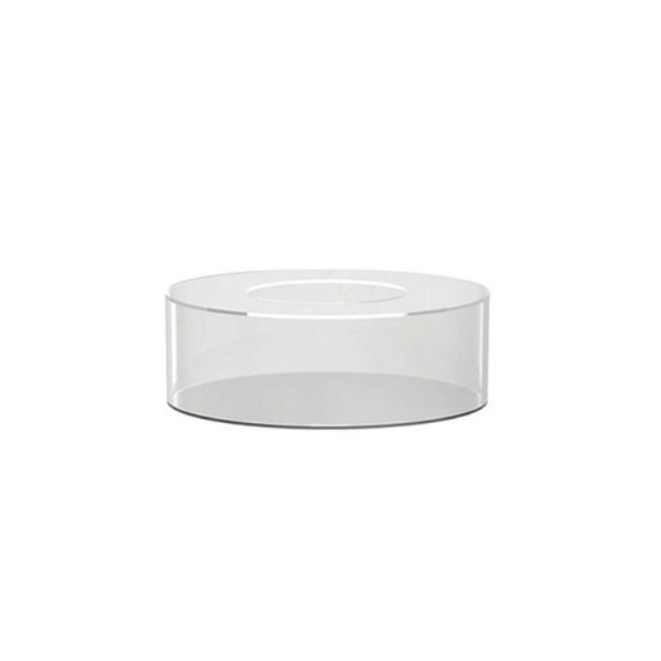Akryylikakkukoristelauta, pyöreä kakkukoristealusta, DIY-kakun täytettävä alustalevy, läpinäkyvä kakkuteline, työkalut, pyöreä 15x15x5cm[HK] Transparent