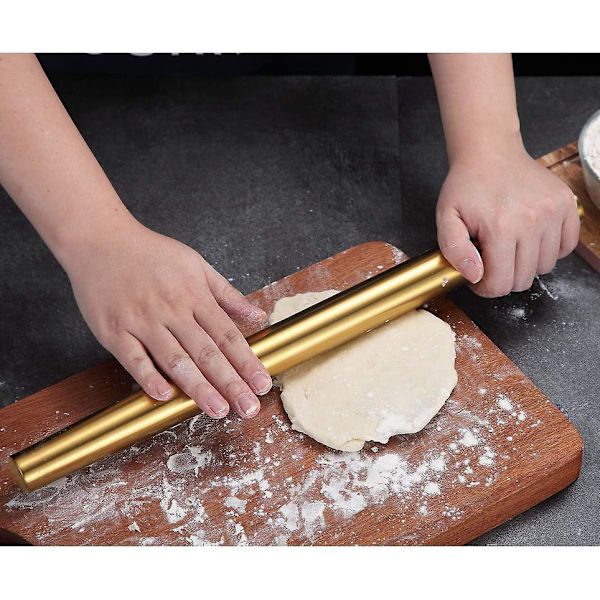 Ruostumattomasta teräksestä valmistettu mattapintainen kaulin ruusukullanvärisellä titaanipinnoitteella [HK] Gold