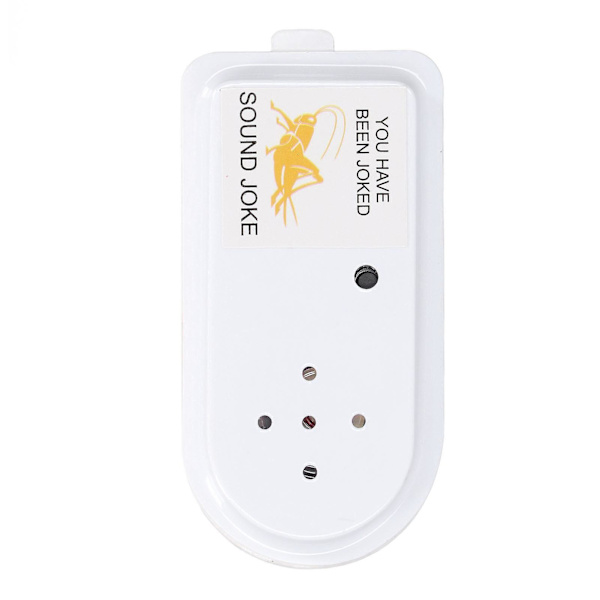 Crickets Sound Toy Auto Turn Off Back Adhesive Sticker Annoying Noise Maker Prank Toy White[HK]