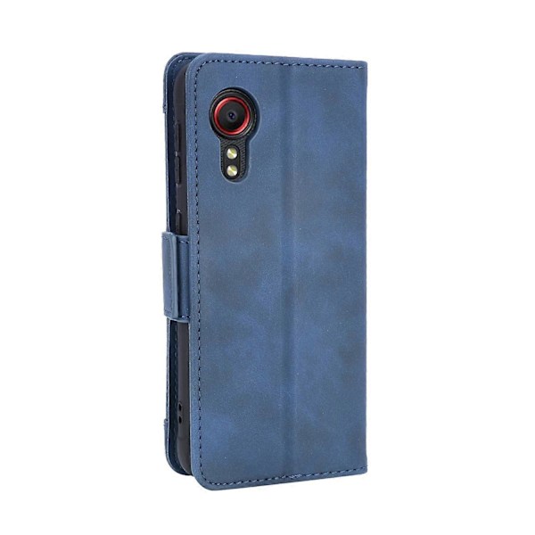 Læder Wallet Beskyttelsesetui med Flere Kortlommer til Samsung Galaxy Xcover 5[HK] Style D Multicolor