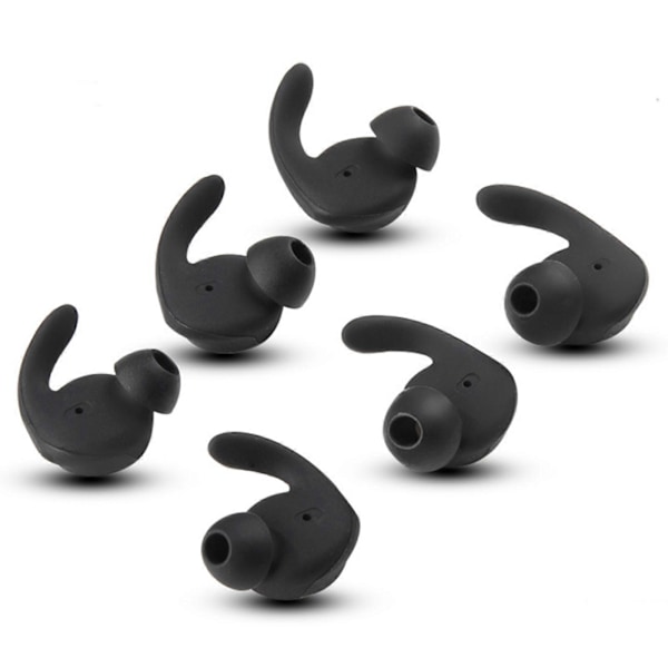6 stk. ørepropper, In-Ear spidser, blød silikonehud til Hua-wei xSport/Honor AM61[HK] Black