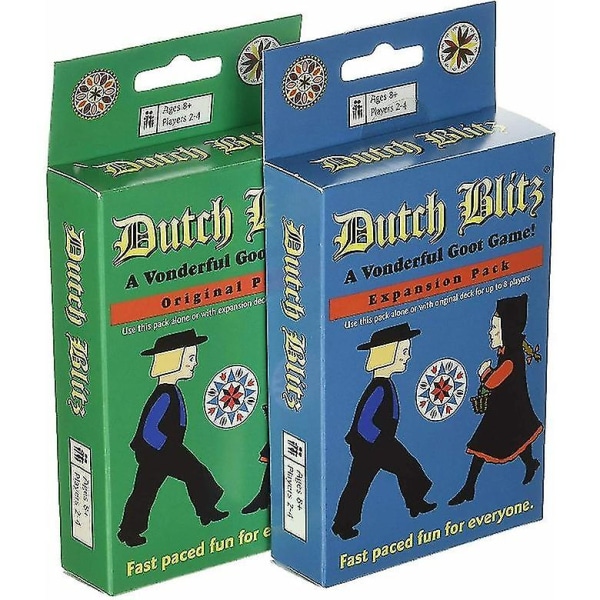 Dutch Blitz Card Game Basic Dutch Blitz Party Board Game Card Green Box[HK] Blue Box