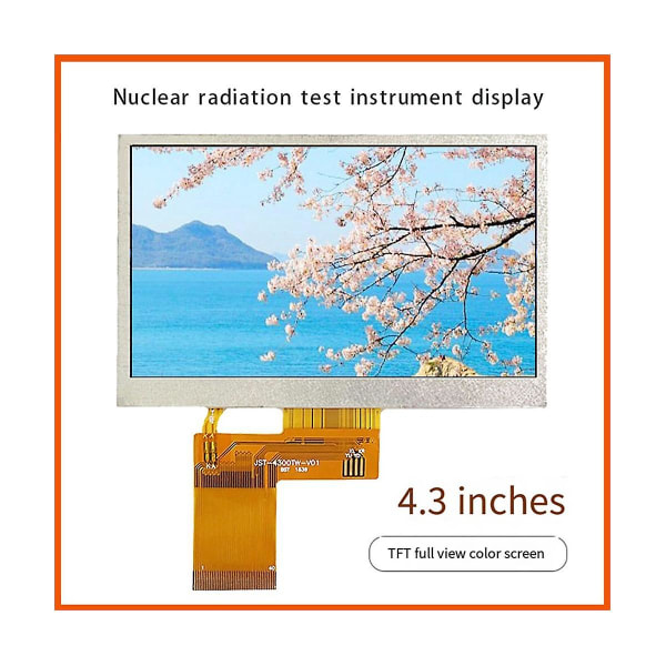 Kärnstrålningsdetektor LCD-skärm 480x272 Kapacitiv skärm 4,3 tum Testdisplay Kärnstrålning([HK])