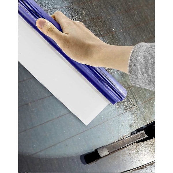Vattenblad Bilsqueegee, 12 tum Flexibel T-bar Vattenblad Silikonfönster[HK]